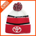 Wholesale winter hip hop custom acrylic knit free pom beanie hat